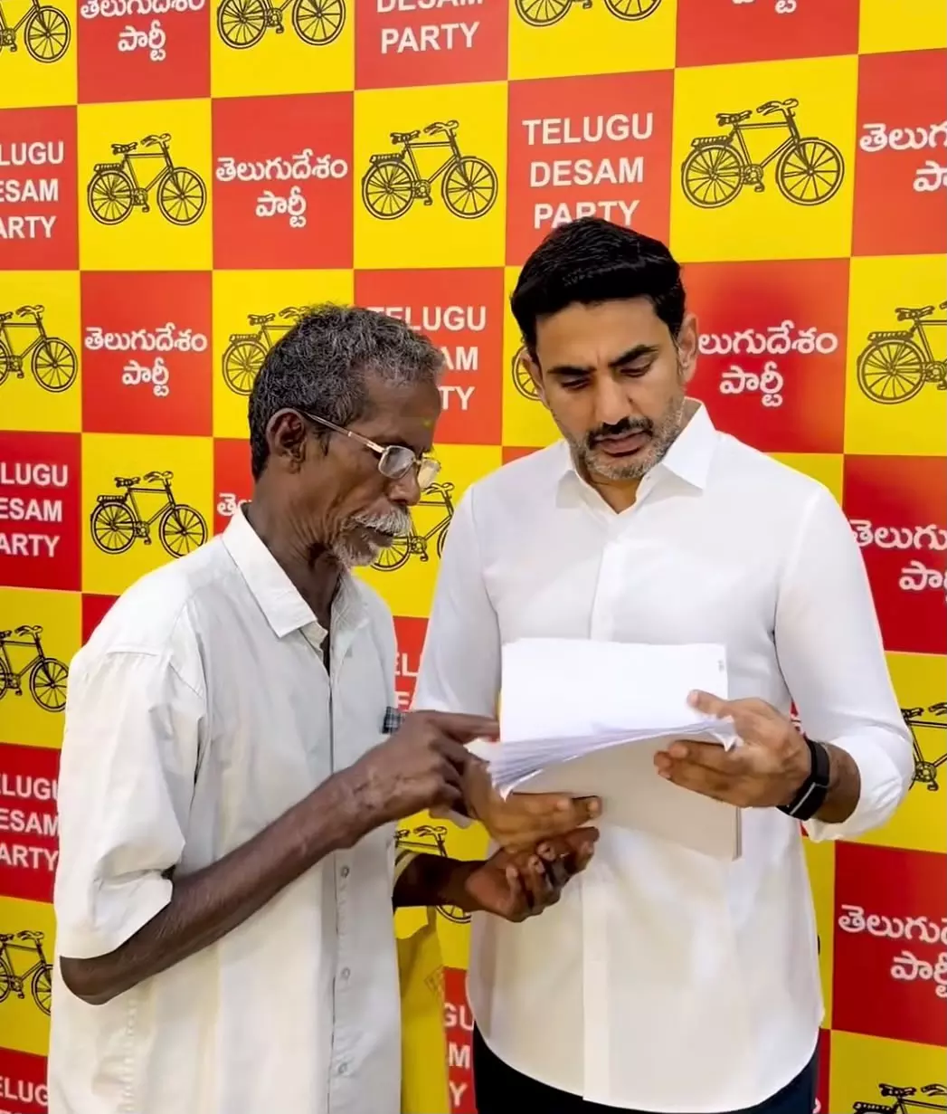Lokesh Holds Praja Darbar At TD Office Lokesh Holds Praja Darbar At TD Office
