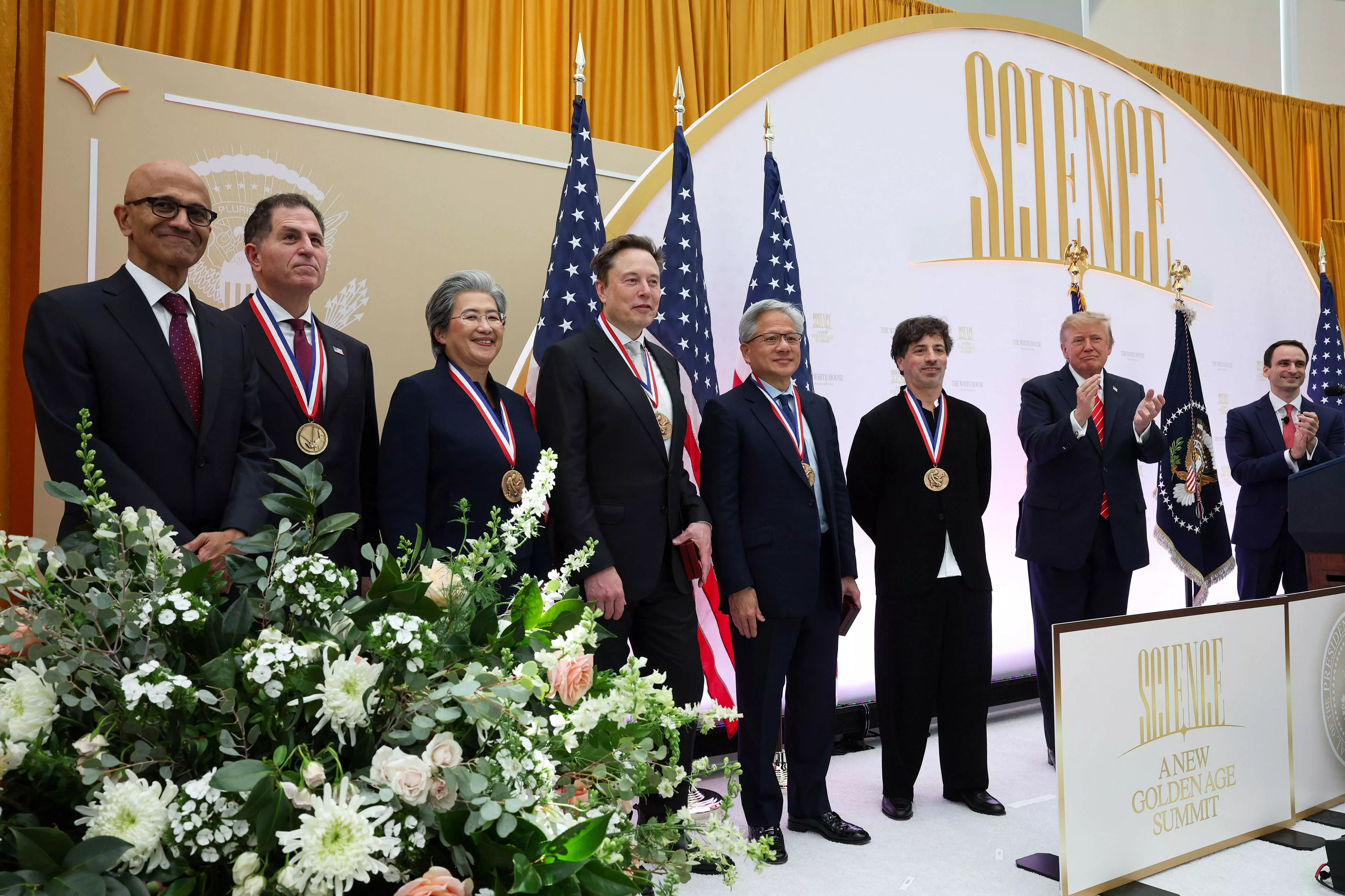 Trump Honours Six Tech Giants With National Medals