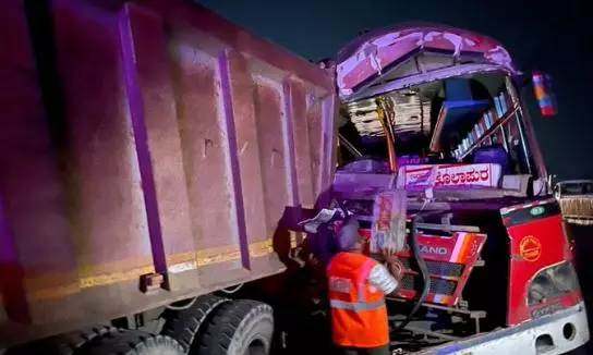 Karnataka: Bus-Tipper Truck Collision Kills Driver, 12 Passengers Injured