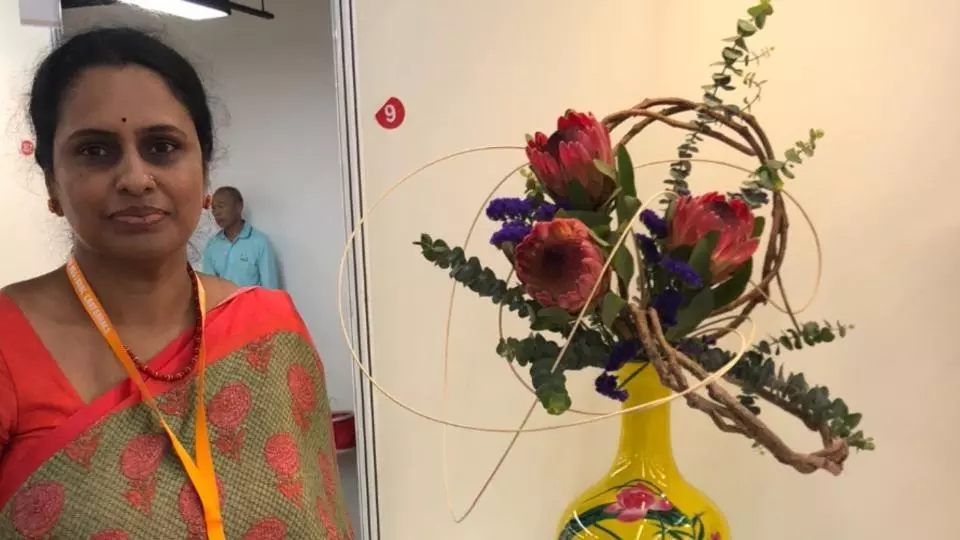 Ikebana Master Ho-Kiku Vineetha Alugaddala To Receive Consul Generals Commendation Award Ikebana Master Ho-Kiku Vineetha Alugaddala To Receive Consul Generals Commendation Award