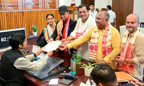 BJPs Devasish Sharma Leads Ajmal By 1.10 Lakh Votes In Nagaon Bypoll BJPs Devasish Sharma Leads Ajmal By 1.10 Lakh Votes In Nagaon Bypoll