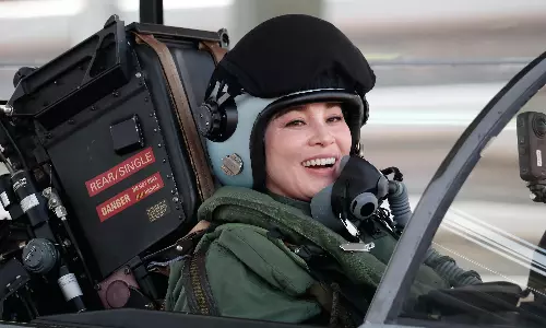 Thailands Queen Suthida Makes History as She Flies Gripen Fighter Jet Solo