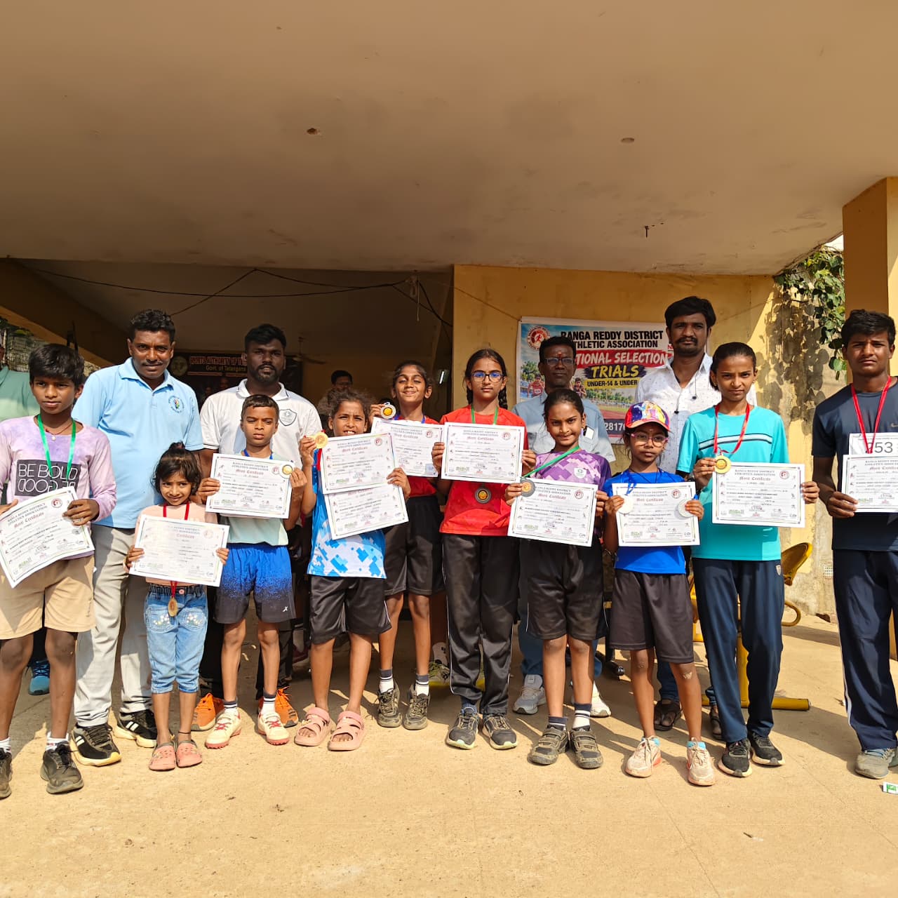YIPS Students Win Nine Medals At Rangareddy Athletics Meet