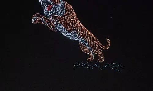 CESC To Attempt Aerial Formation Of Peacock Using 3,500 Led Drones At Mysuru