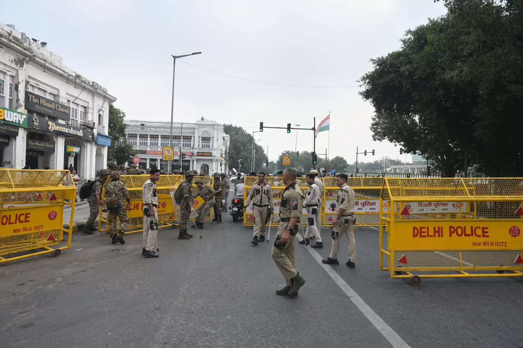 Delhi Tightens Security Ahead of INDIA Blocs Protest March Delhi Tightens Security Ahead of INDIA Blocs Protest March
