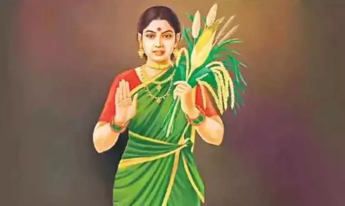 No Political Link To Indiramma Sari Wrapped Around Telangana Thalli Statue: Police No Political Link To Indiramma Sari Wrapped Around Telangana Thalli Statue: Police