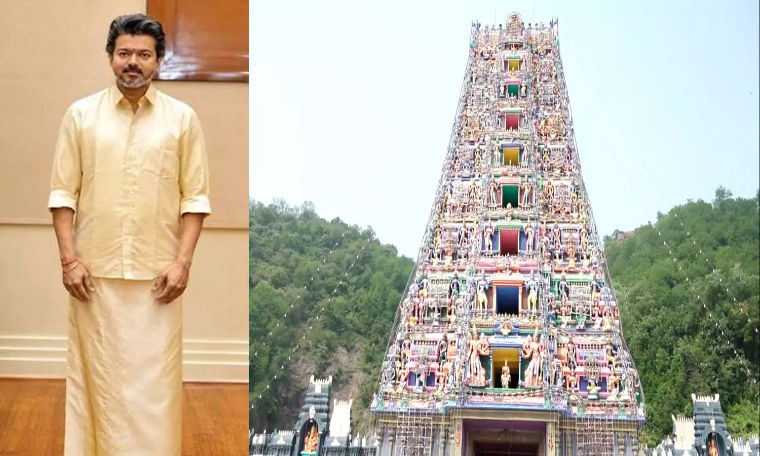 Tight Security at Kanaka Durga Temple Ahead of TN CM Vijays Visit Tight Security at Kanaka Durga Temple Ahead of TN CM Vijays Visit