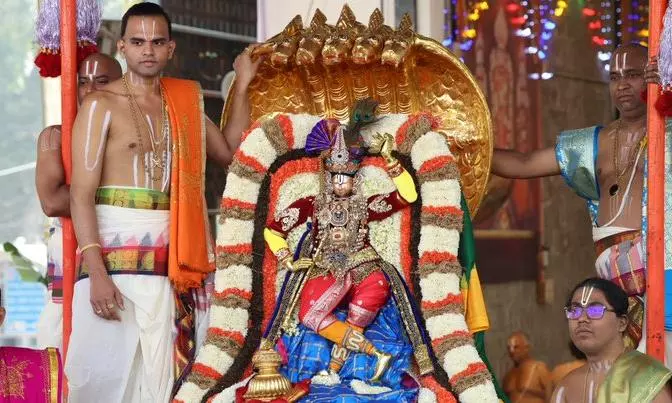 Malayappa Swamy Blesses Devotees during Tirumala Brahmotsavams Malayappa Swamy Blesses Devotees during Tirumala Brahmotsavams