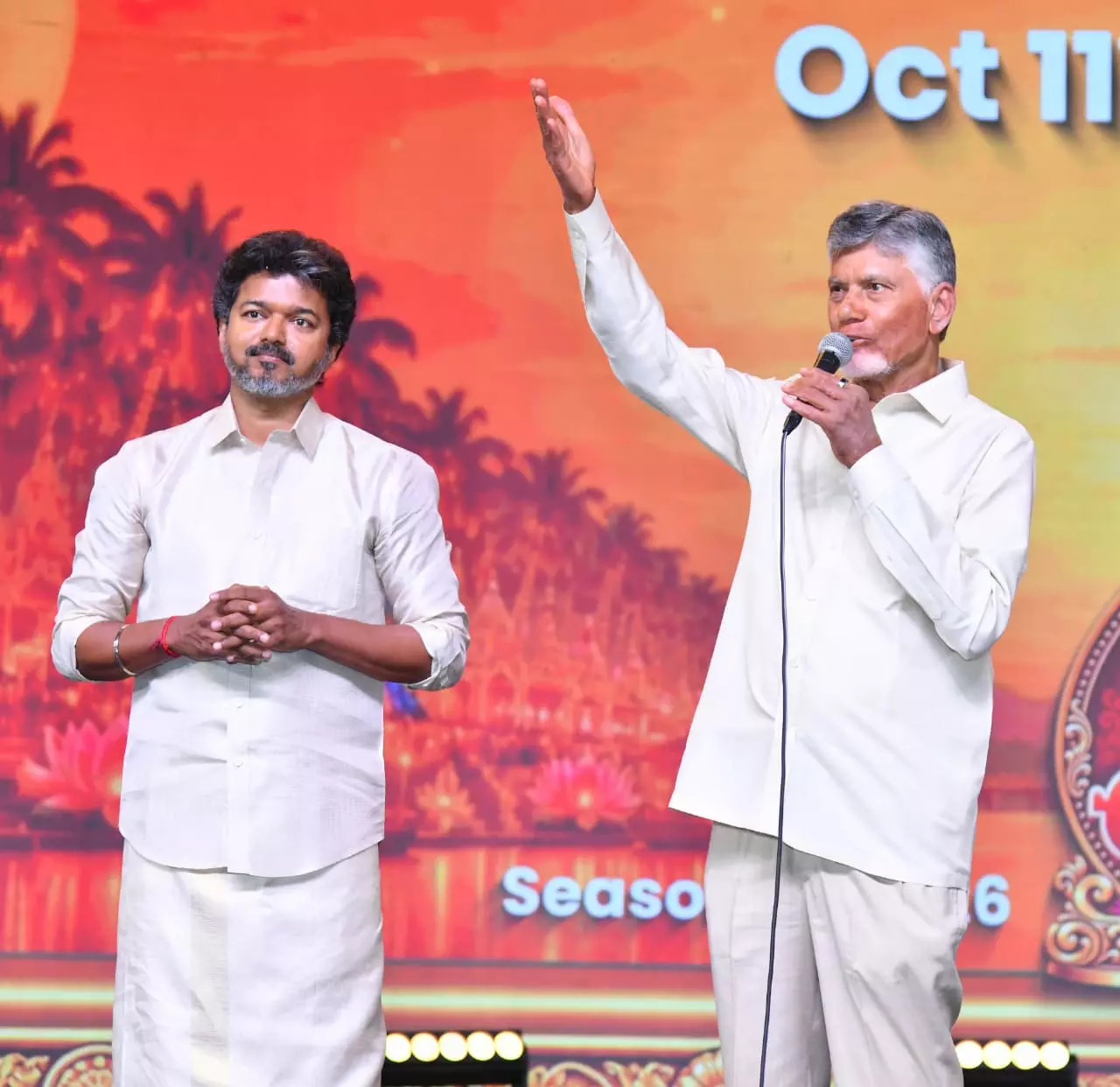 Vijay Receives Rousing Welcome in Vijayawada Vijay Receives Rousing Welcome in Vijayawada