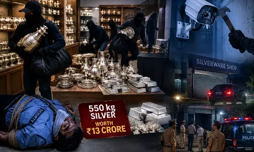 550 Kg of Silver Worth Rs 13 Cr Robbed from Shop in Salem