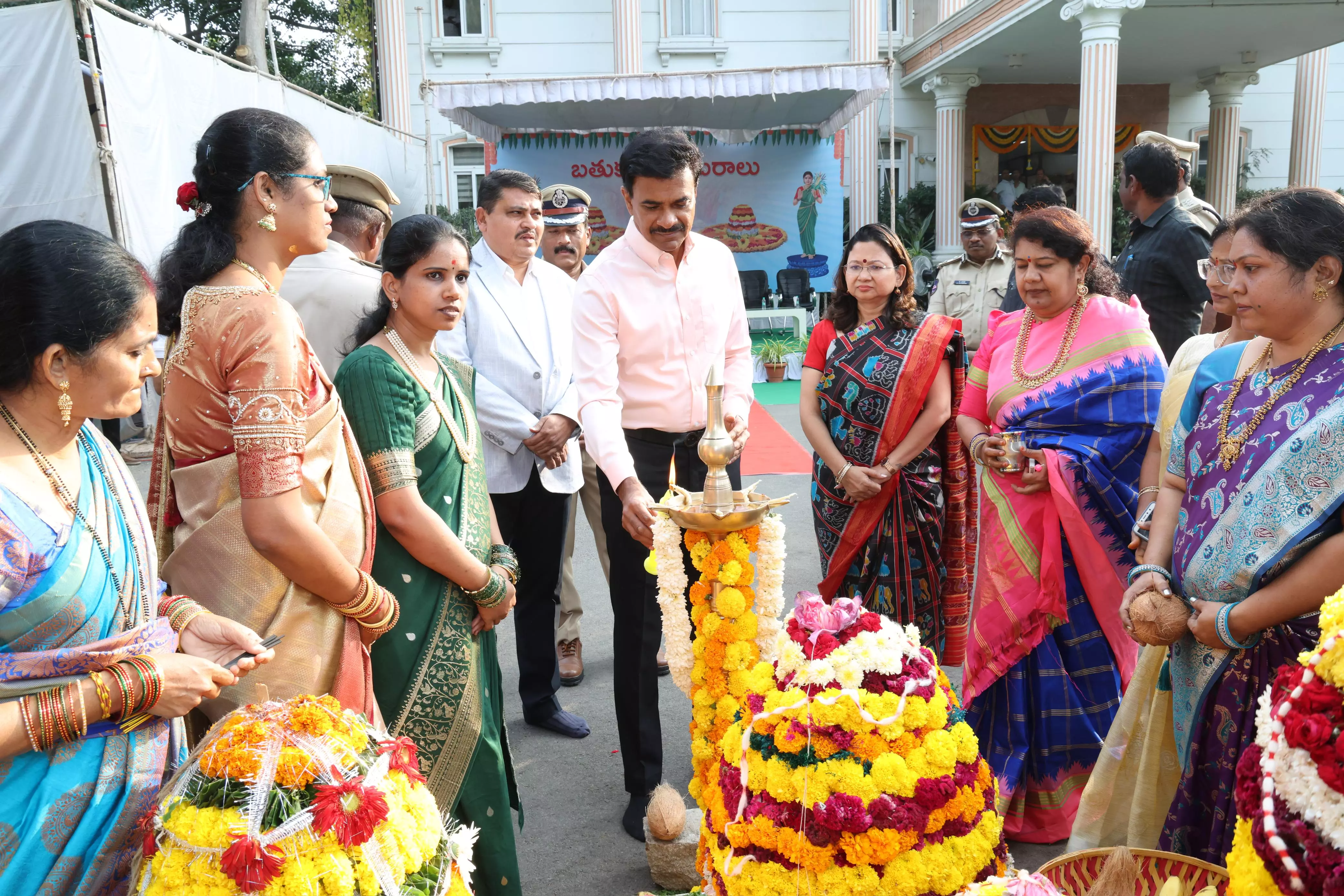 Bathukamma Symbolises Cultural Glory Of State: Anand Bathukamma Symbolises Cultural Glory Of State: Anand