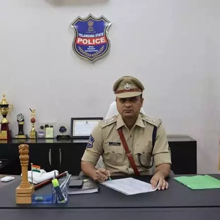 Kamareddy SP Inspects Bibipet Police Station Kamareddy SP Inspects Bibipet Police Station