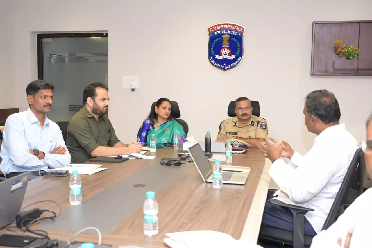 Cyberabad Officials Discuss Traffic Management, Road Safety Issues Cyberabad Officials Discuss Traffic Management, Road Safety Issues