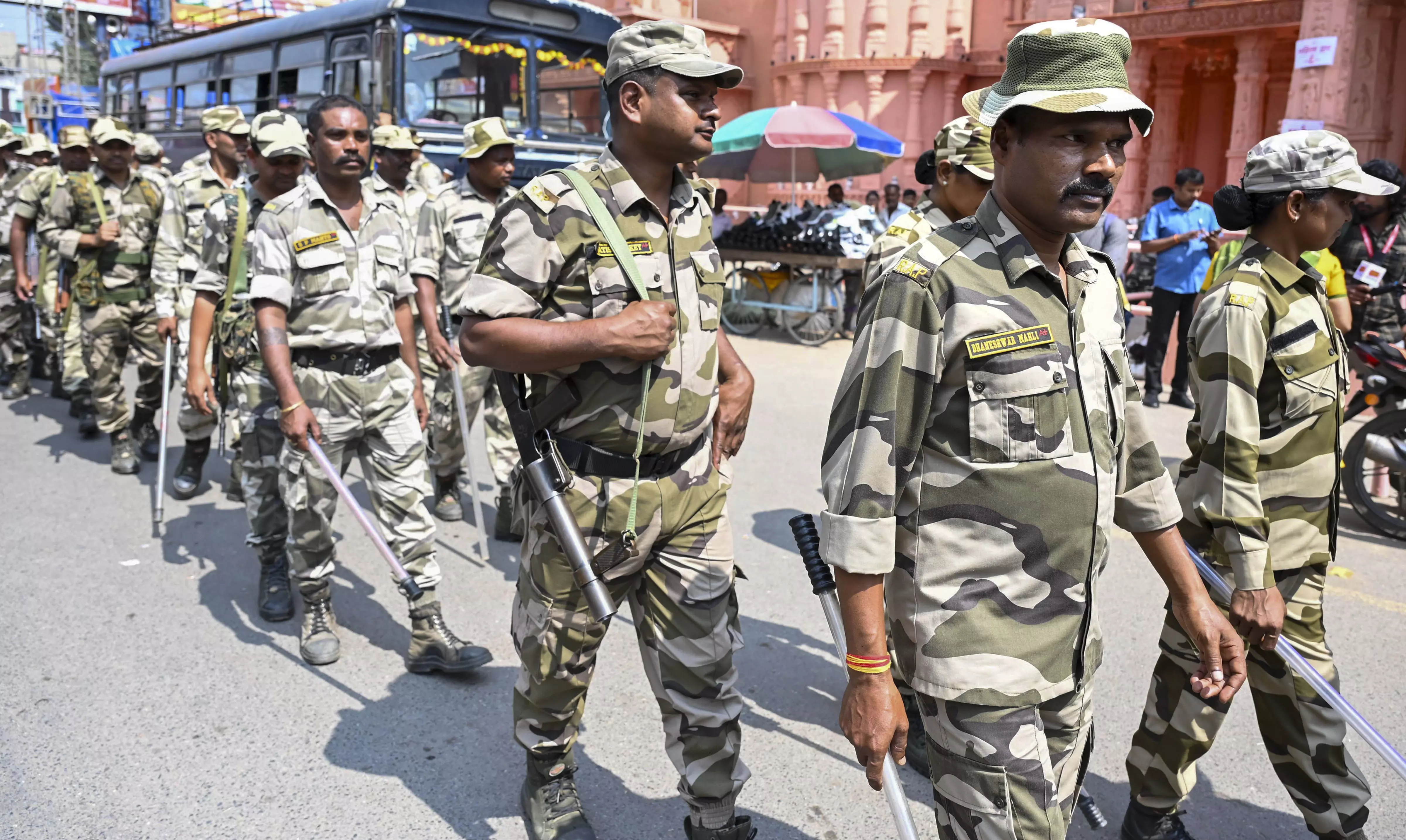 Security Tightened Across Jharkhand Ahead of Durga Puja Security Tightened Across Jharkhand Ahead of Durga Puja
