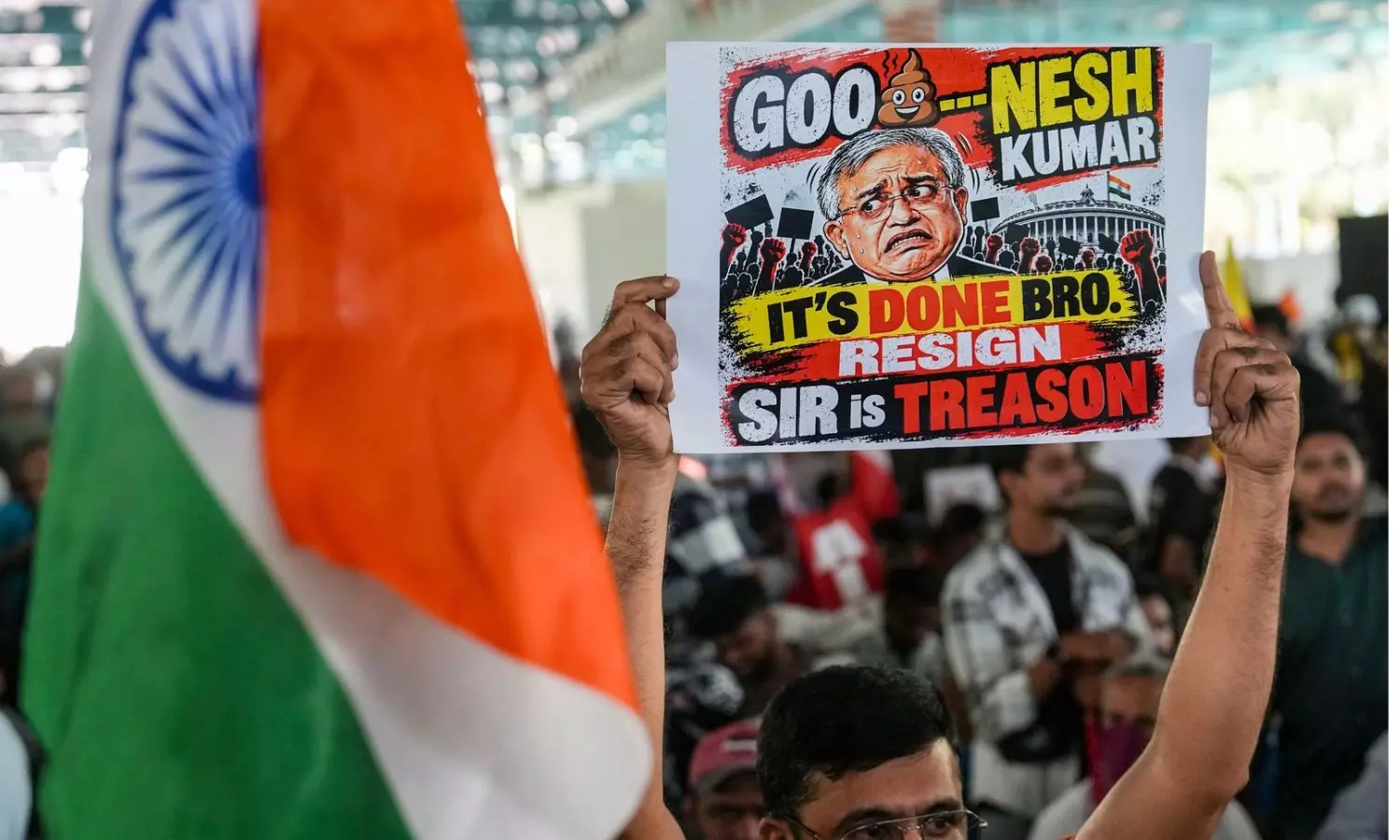 CJP Takes Out Tiranga March After Conditional Police Permission in Bengaluru CJP Takes Out Tiranga March After Conditional Police Permission in Bengaluru