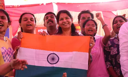 Anyone Questioning Centre Branded as Anti-National: Kanimozhi at Chennai Protest Against SIR Anyone Questioning Centre Branded as Anti-National: Kanimozhi at Chennai Protest Against SIR
