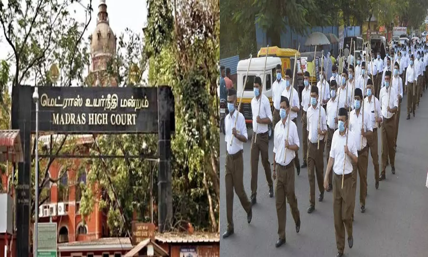 Madras HC Permits RSS Route Marches At 128 Locations In Tamil Nadu Madras HC Permits RSS Route Marches At 128 Locations In Tamil Nadu