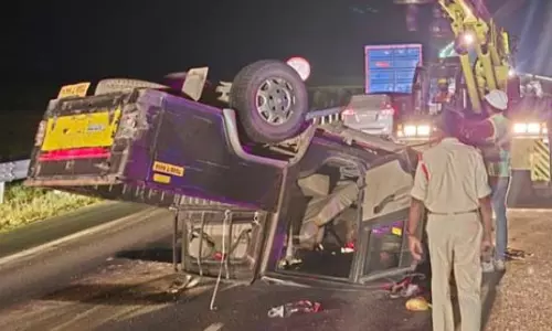 Khammam: Two Killed, Four Injured as Lorry Rams Vehicle Near Wyra