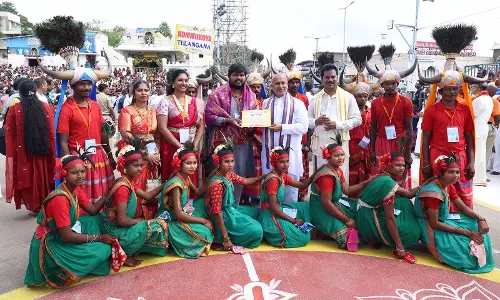 TTD EO Honours Cultural Troupes at Tirumala Brahmotsavams TTD EO Honours Cultural Troupes at Tirumala Brahmotsavams