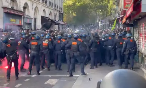 Fire Rages At Town Hall In Frances Limoges After Protests