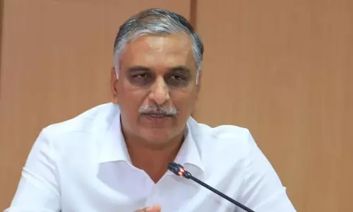 Harish Rao Alleges Festive Bus Fare Hike, TGSRTC Denies Charges Harish Rao Alleges Festive Bus Fare Hike, TGSRTC Denies Charges