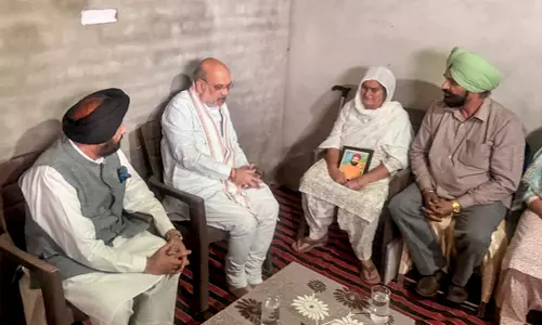 Amit Shah Meets Kin of Anti-Drug Activists in Punjab