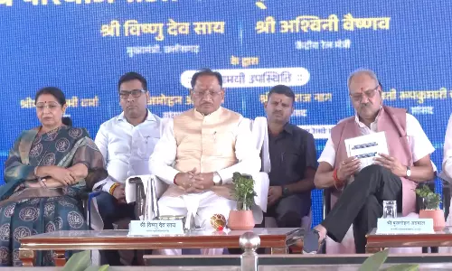 CM Sai Inaugurates 2 Rail Lines in Chhattisgarh, Flags Off Passenger Train Services CM Sai Inaugurates 2 Rail Lines in Chhattisgarh, Flags Off Passenger Train Services