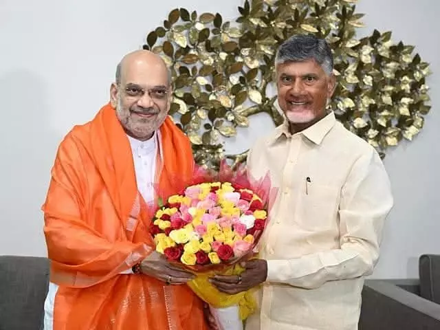 Naidu Extends Birthday Greetings to Amit Shah Naidu Extends Birthday Greetings to Amit Shah