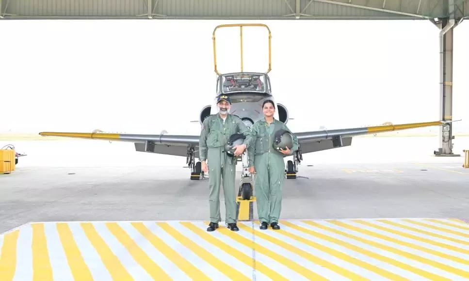 IAF Chief Takes NCC Cadet On Flying Sortie At Dundigal IAF Chief Takes NCC Cadet On Flying Sortie At Dundigal