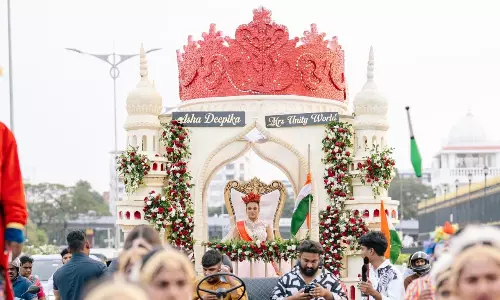 Hyderabad Welcomes Mrs. Unity World Asha Deepika Attaluri with Royal Rath Yatra Hyderabad Welcomes Mrs. Unity World Asha Deepika Attaluri with Royal Rath Yatra