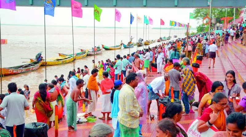 Godavari Pushkaralu Works Begin Along The River Course In Telangana Godavari Pushkaralu Works Begin Along The River Course In Telangana