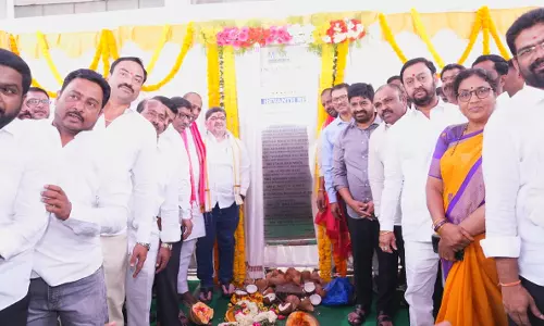 Ponnam Lays Foundation for Rs.3.22Cr Uppal Bus Terminal Ponnam Lays Foundation for Rs.3.22Cr Uppal Bus Terminal
