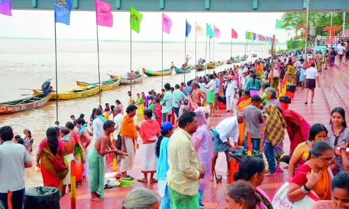 Godavari Pushkaralu Works Begin Along The River Course In Telangana Godavari Pushkaralu Works Begin Along The River Course In Telangana