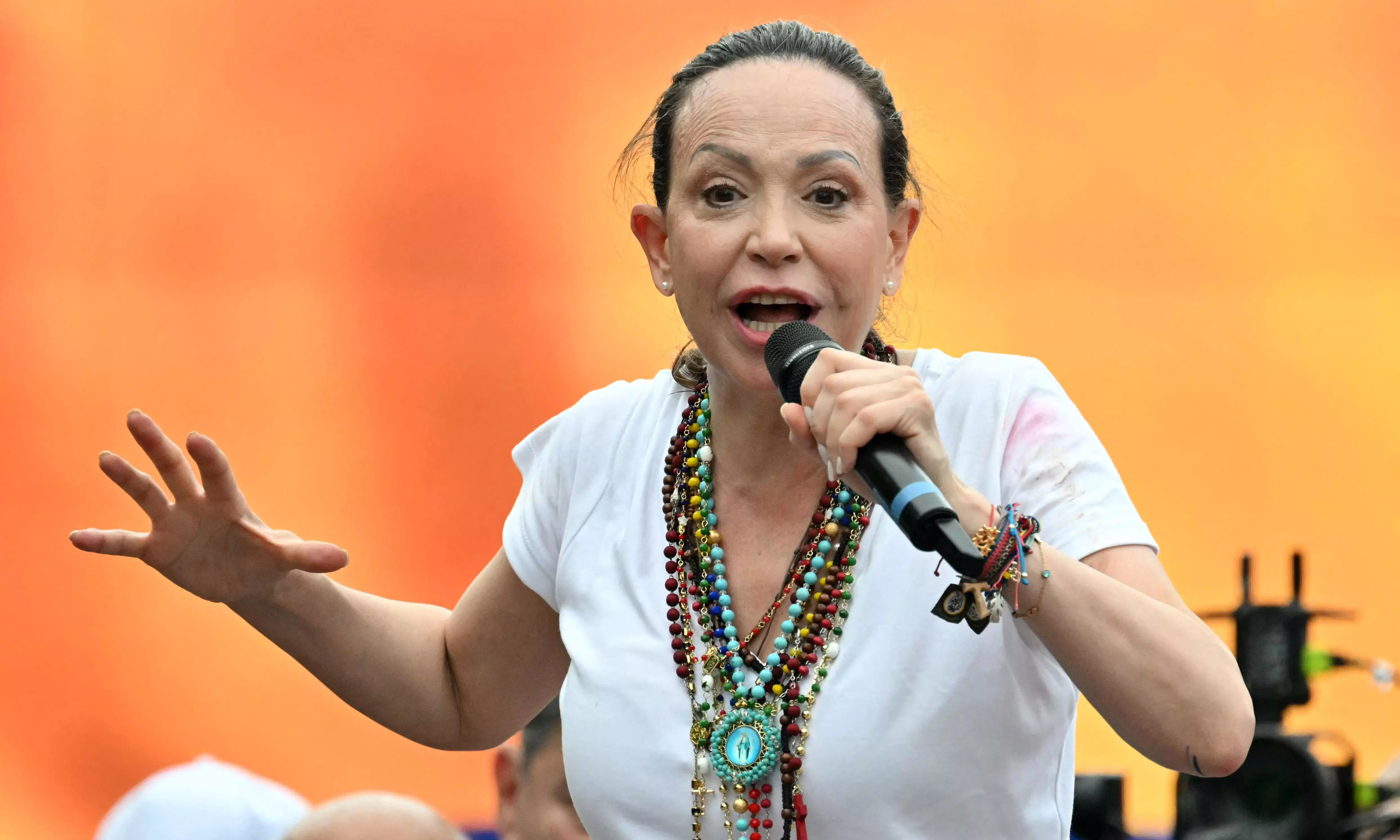 Venezuelas Opposition Leader Machado Returns After Months in Exile Venezuelas Opposition Leader Machado Returns After Months in Exile