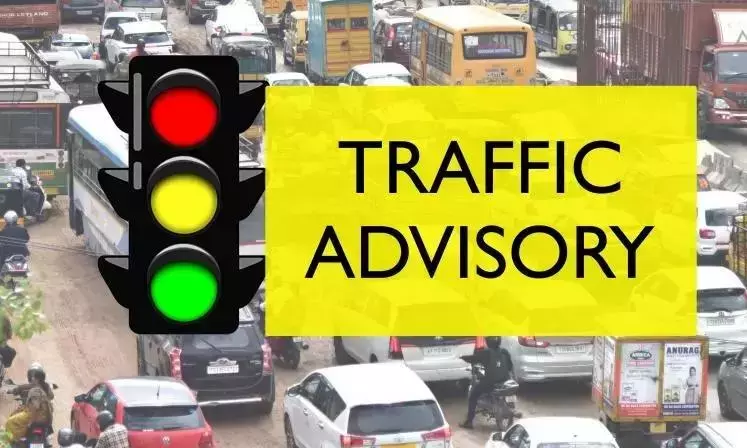 Flyover Construction Work At IIIT Junction; Traffic Restrictions In Cyberabad For 90 Days Flyover Construction Work At IIIT Junction; Traffic Restrictions In Cyberabad For 90 Days