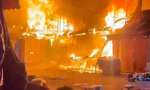 Fire Guts 40 Shops in Market Near Jammu Railway Station, No Casualties