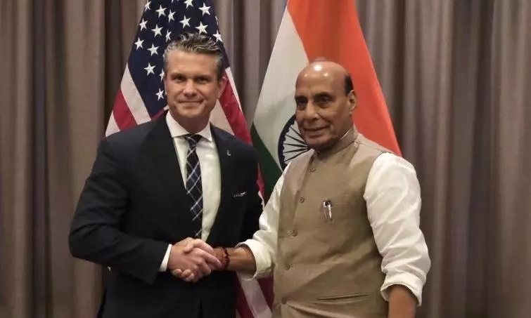 Rajnath Singh Holds Talks with US Secretary of War Pete Hegseth Rajnath Singh Holds Talks with US Secretary of War Pete Hegseth