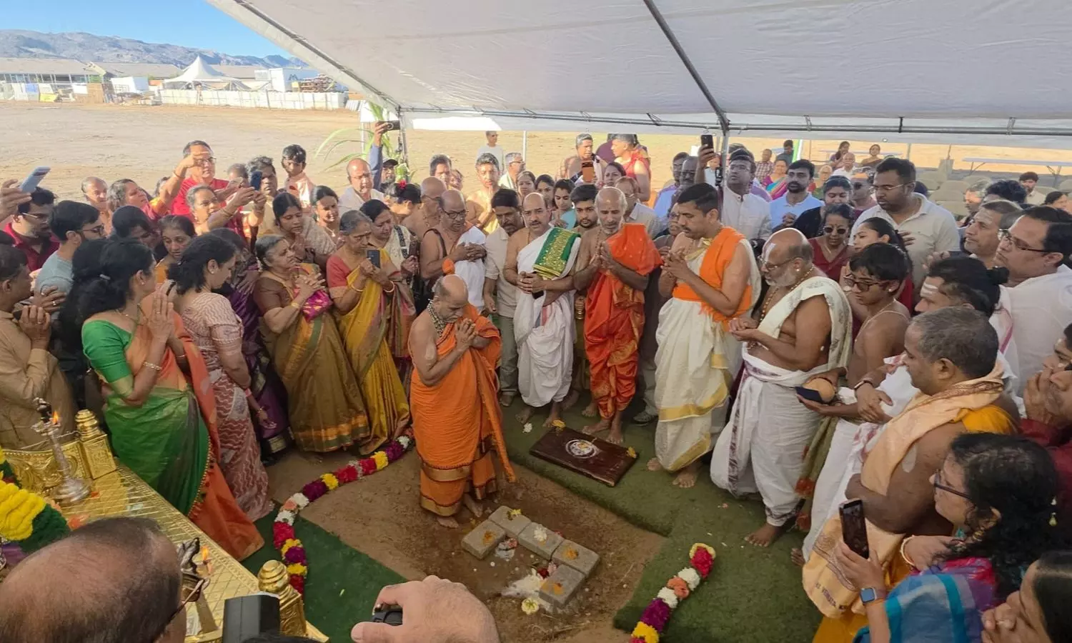 Sugunendra Tirtha Lays Foundation for New Venkata Krishna Temple in US Sugunendra Tirtha Lays Foundation for New Venkata Krishna Temple in US