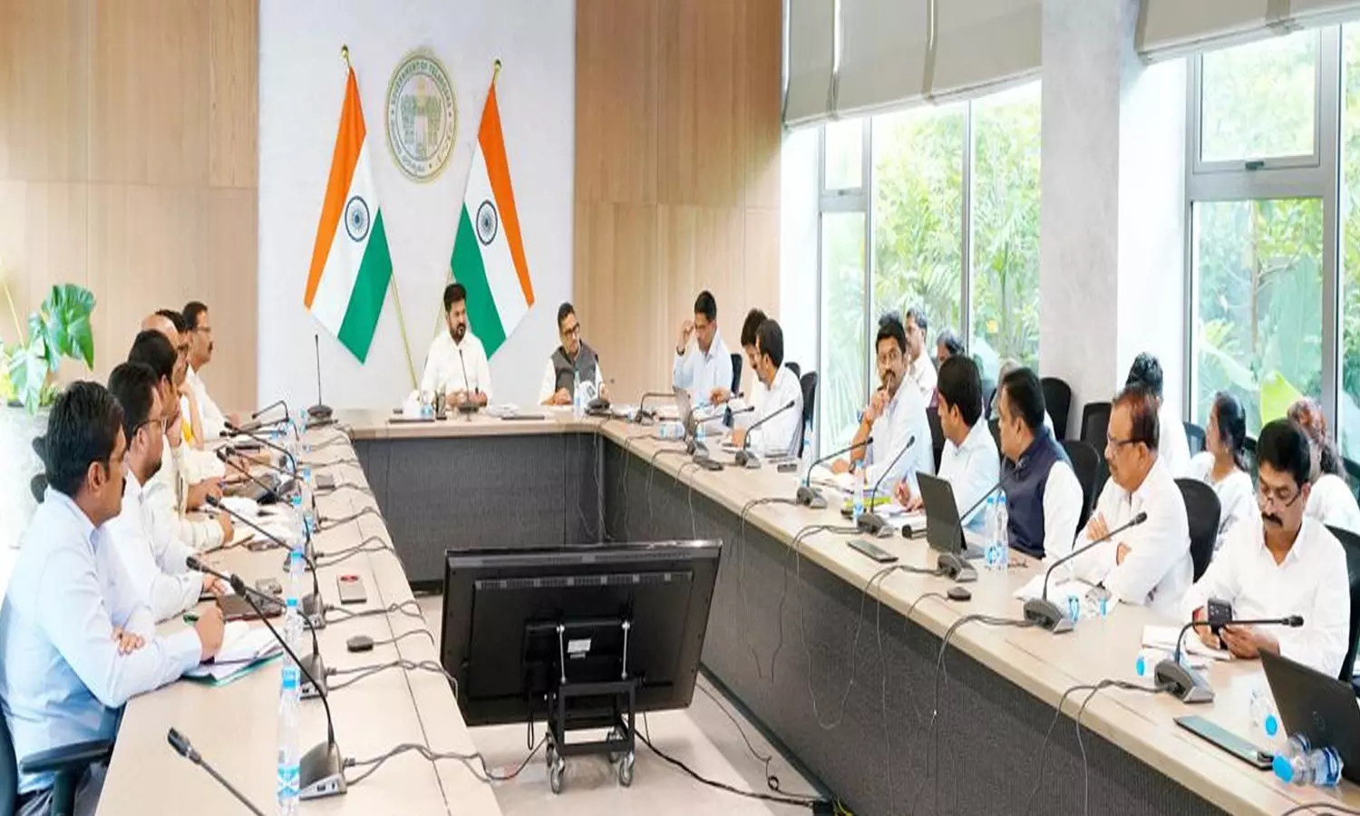 CM Revanth Directs Mandatory Use Of Treated STP Water In Govt Offices CM Revanth Directs Mandatory Use Of Treated STP Water In Govt Offices