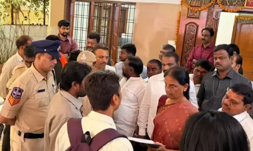 Musi Project Hearing: Sabitha Indra Reddy Under House Arrest Musi Project Hearing: Sabitha Indra Reddy Under House Arrest