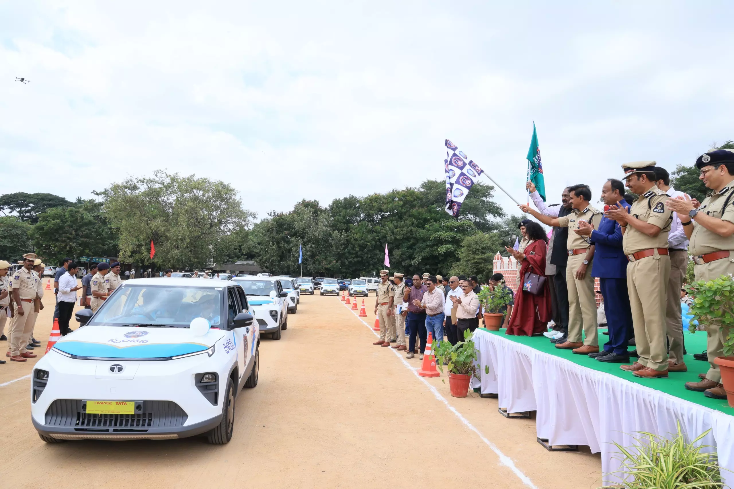 15 New EVs Added to Hyderabad Police Fleet 15 New EVs Added to Hyderabad Police Fleet