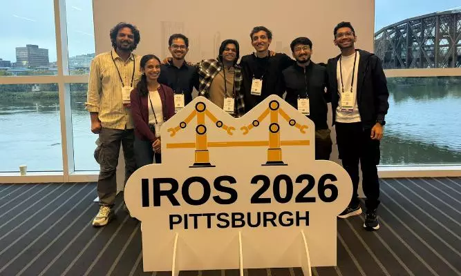 IIIT-H Wins Award, Showcases Robotics Research at IROS IIIT-H Wins Award, Showcases Robotics Research at IROS