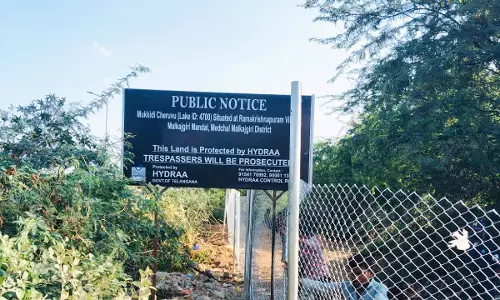 HYDRAA Fences 12 Acres of RK Puram Lake to Prevent Encroachments