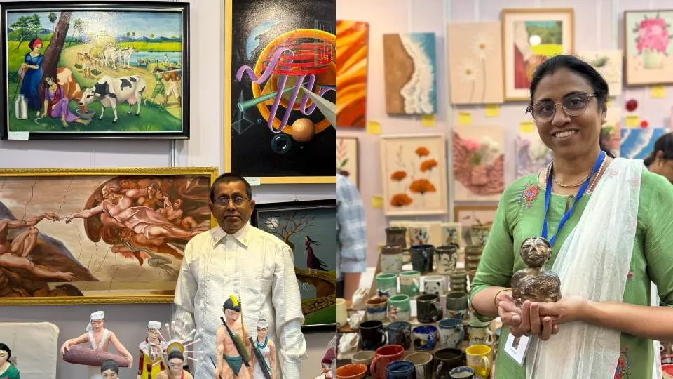 Kalaa Spandan Art Fair Opens In Banjara Hills, 100 Diverse Artists Showcase 1,000 Works Kalaa Spandan Art Fair Opens In Banjara Hills, 100 Diverse Artists Showcase 1,000 Works