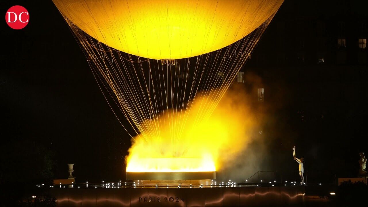 Paris Olympics: Riner and Perec jointly light Olympic cauldron in Paris