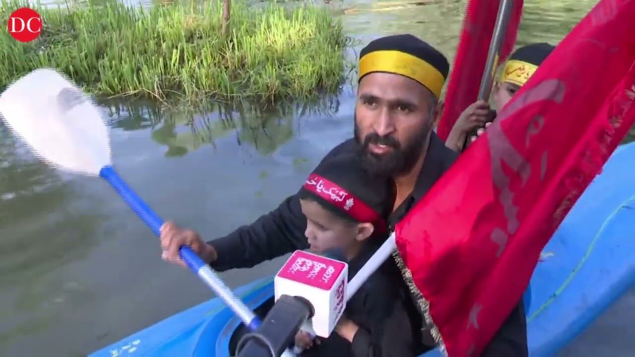 Shia Muslims in Kashmir take out unique Muharram procession at Dal Lake