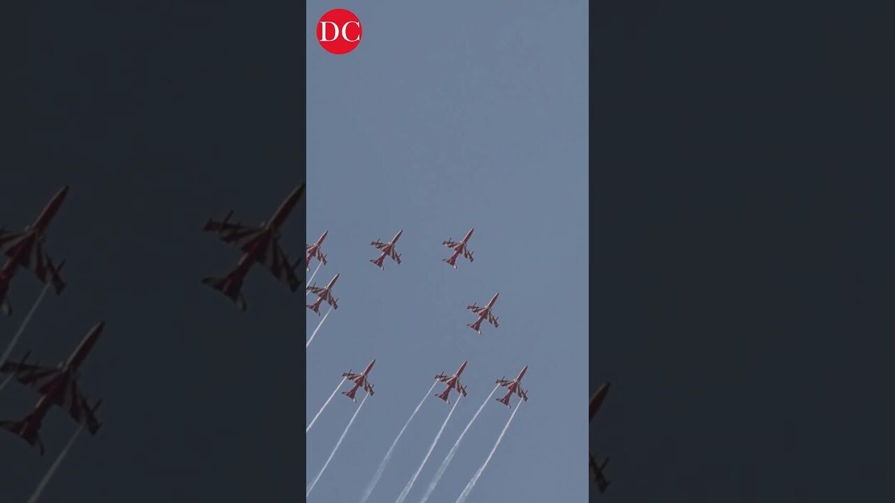 IAF’s Suryakiran Team Dazzles Hyderabad Skies, Catch Them Again On 31st | Wings India 2026