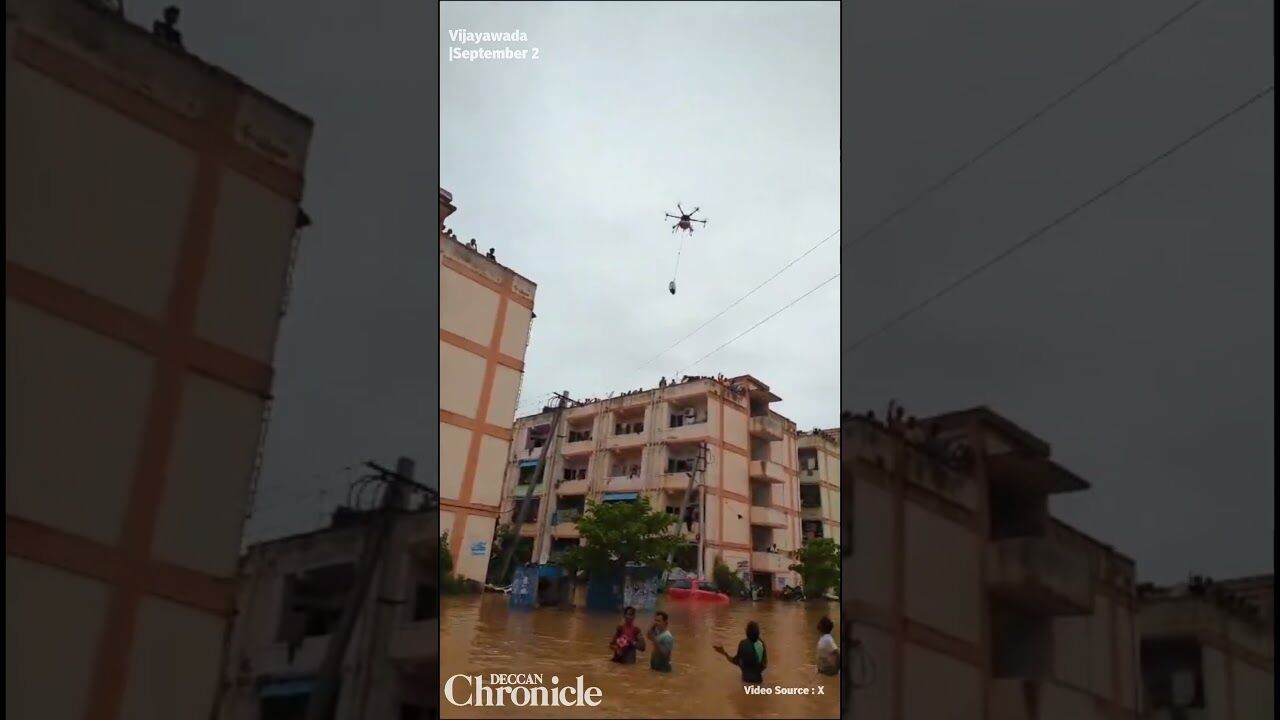 Drones to deliver essentials for flood victims in Andhra Pradesh