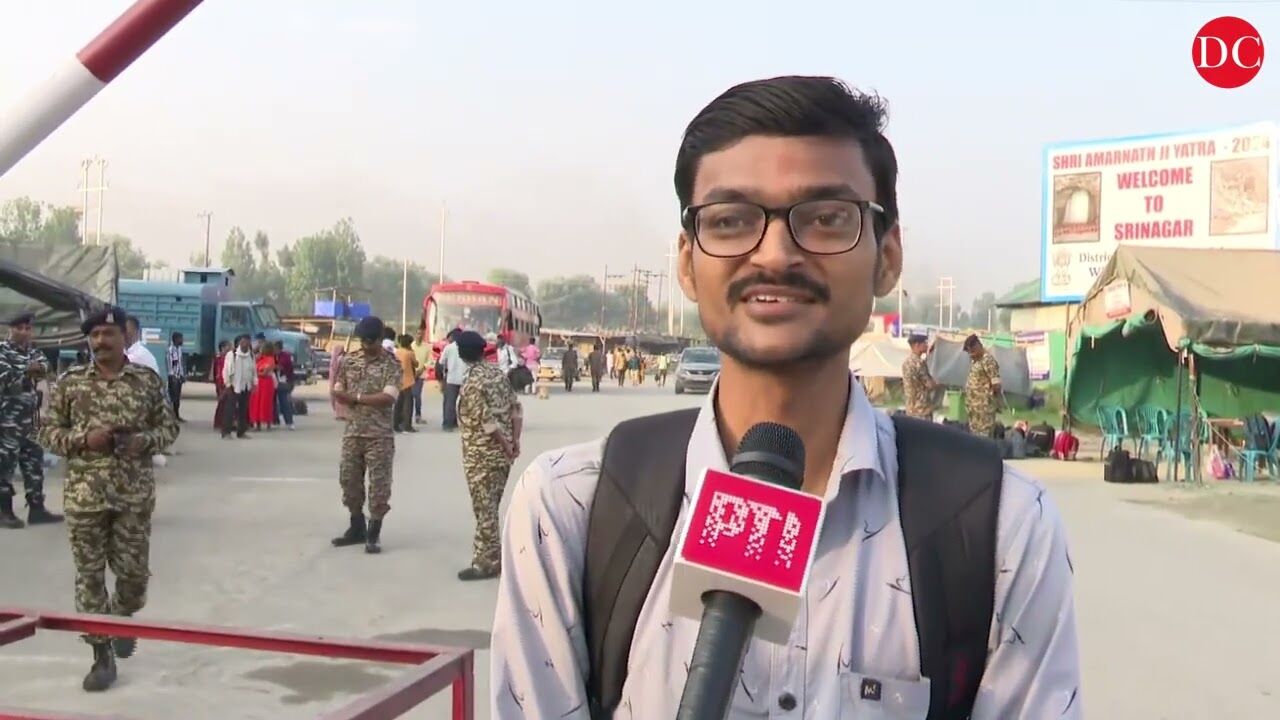 Fresh batch of pilgrims departs for Amarnath Yatra from Srinagar