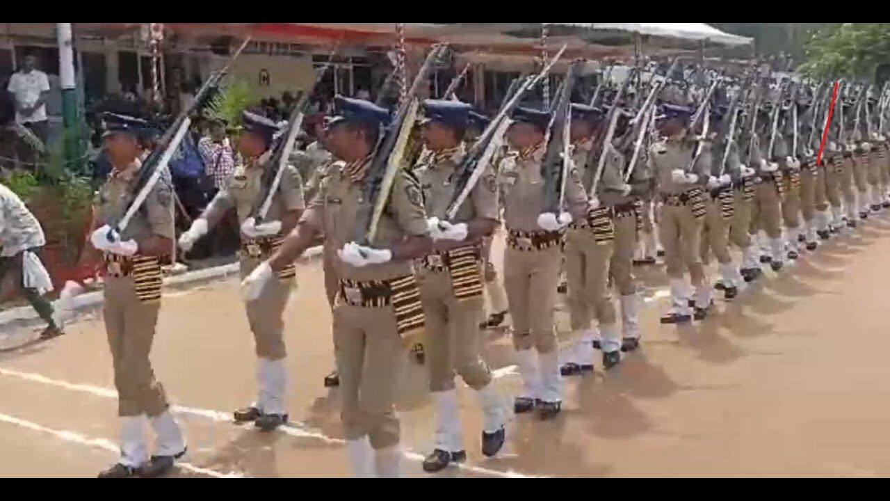 Visakhapatnam : 78th Independence day celebrations at #police Grounds